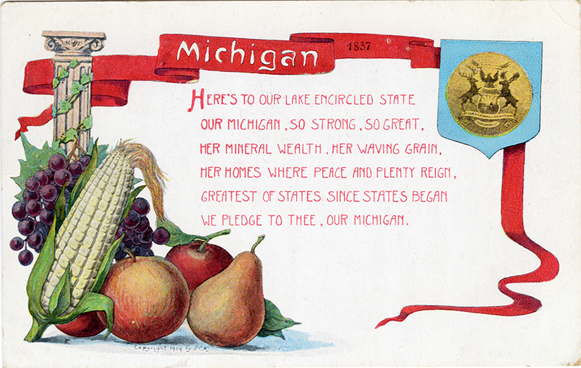 Souvenir postcard from Michigan