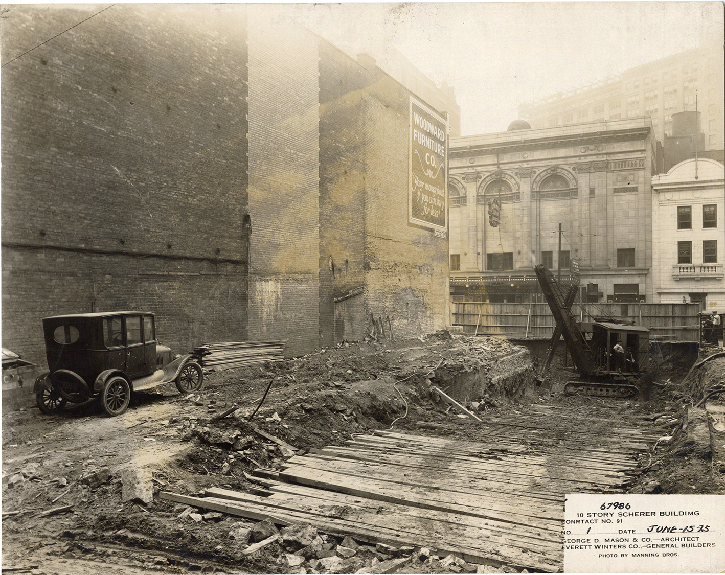 Broadway Exchange Building during construction