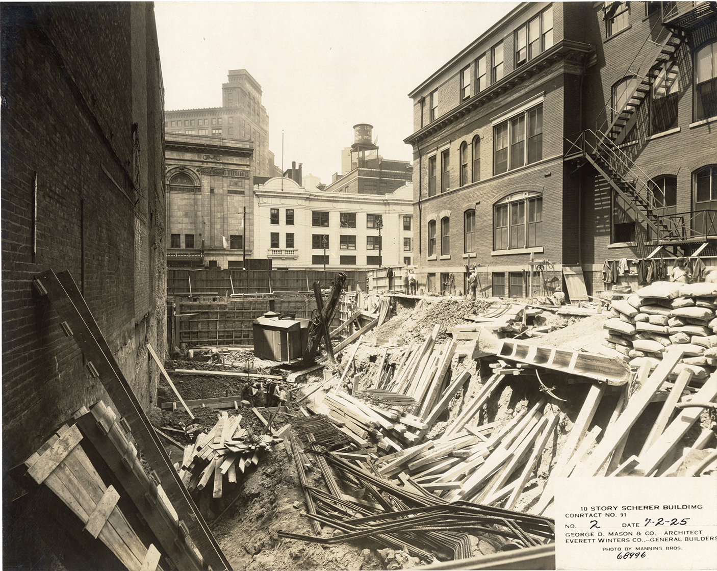 Broadway Exchange Building during construction