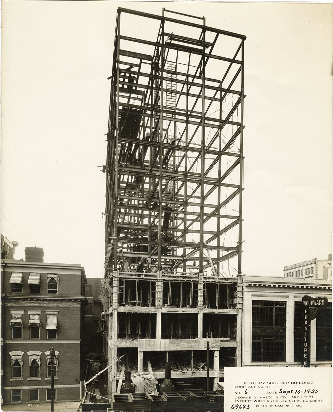 Broadway Exchange Building during construction