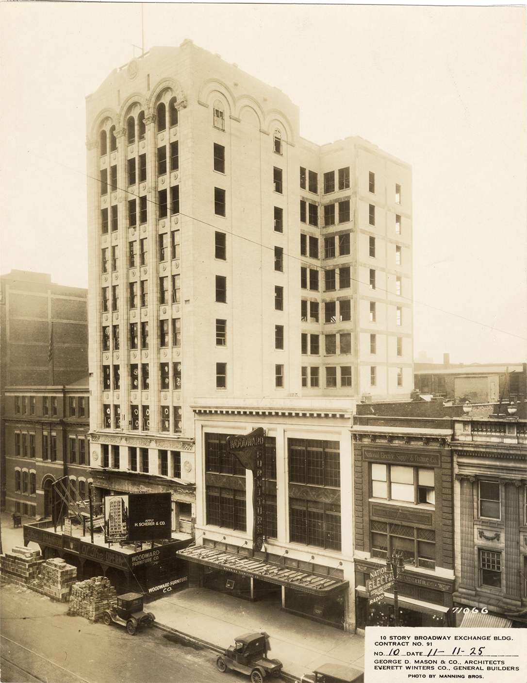 Broadway Exchange Building during construction