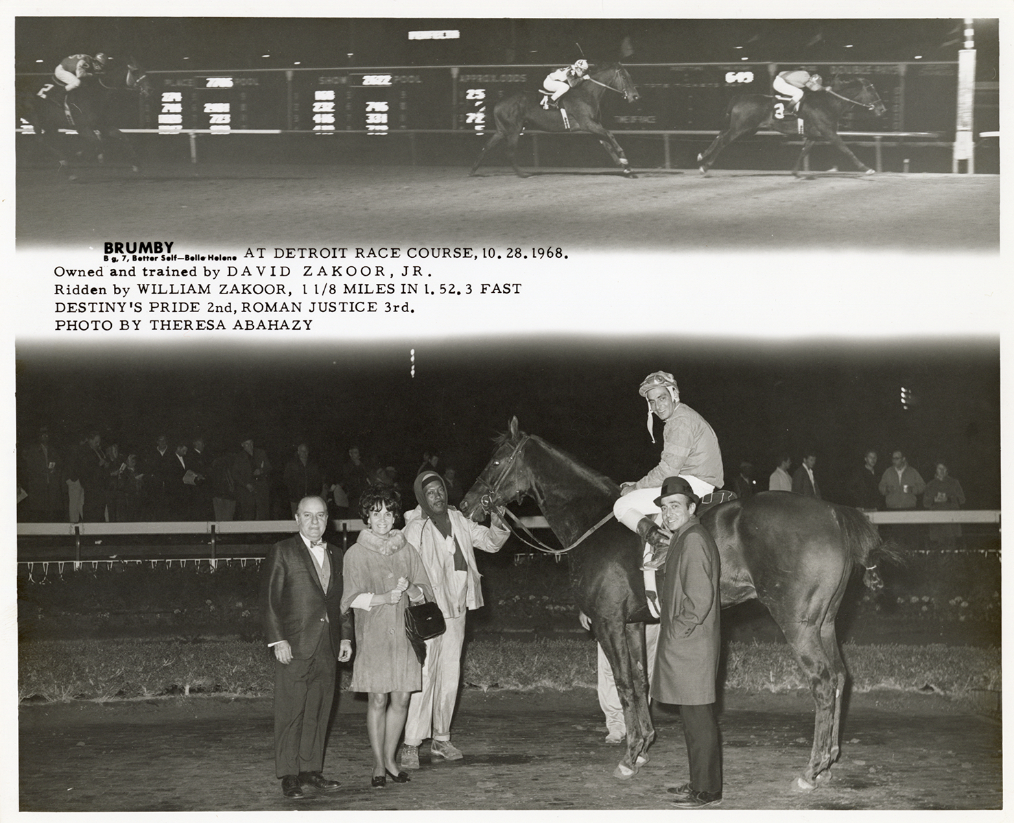 Brumby, racehorse, Detroit Race Course