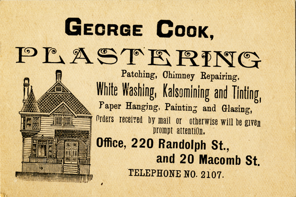 Business card for George Cook