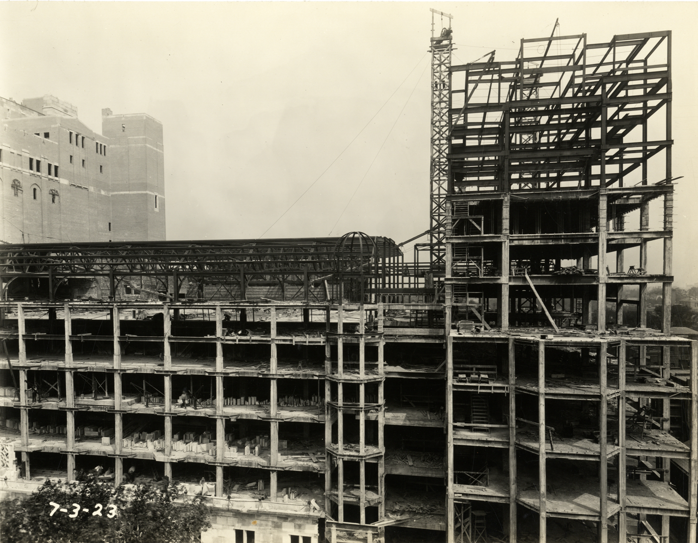 Masonic Temple under construction