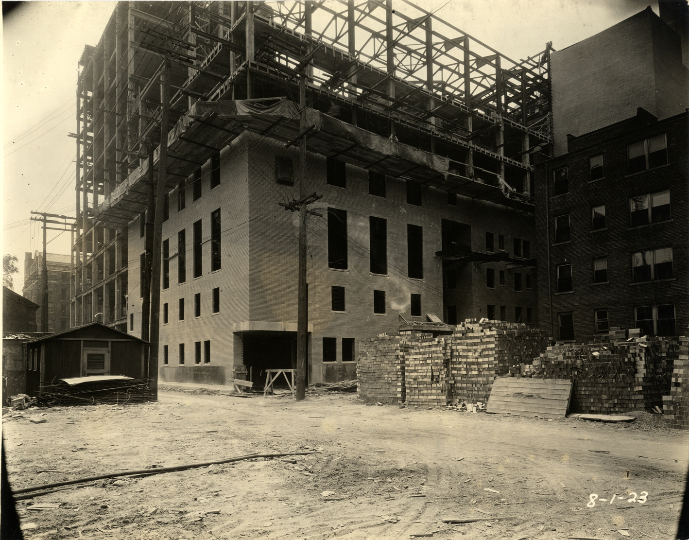 Masonic Temple under construction