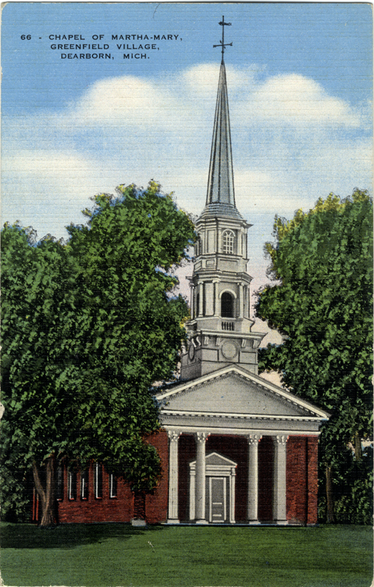 Martha-Mary Chapel, Greenfield Village, Dearborn, Michigan