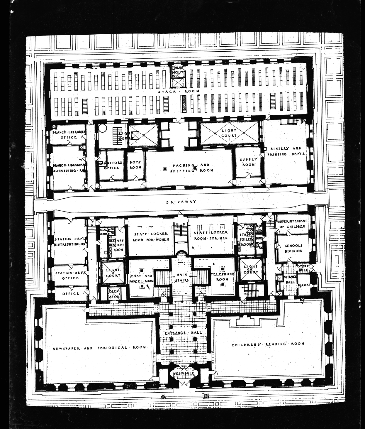 Floor plan for Detroit Public Library | DPL DAMS