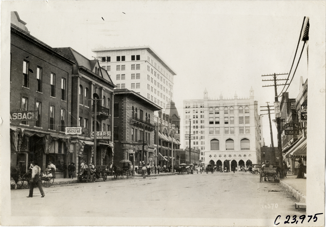 Street, Oklahoma City, 1910 Glidden Tour DPL DAMS