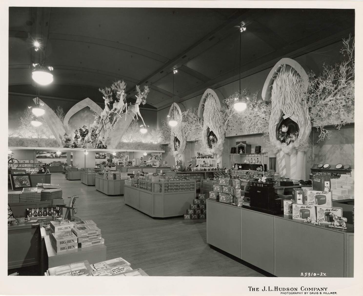 Toy Department during Christmas season in J.L. Hudson store DPL DAMS