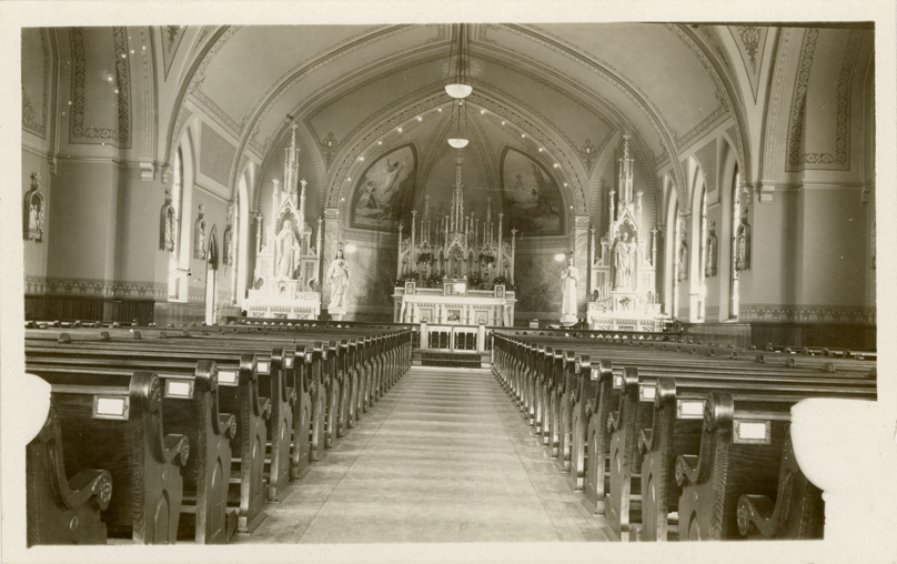 Interior, St. Ignatius Loyola Catholic Church, St. Ignace, Michigan
