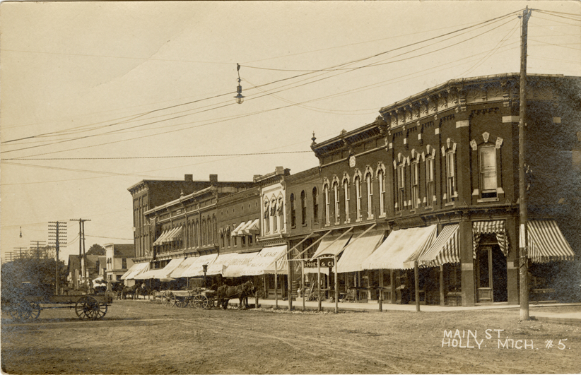 Main Street, Holly, Michigan DPL DAMS