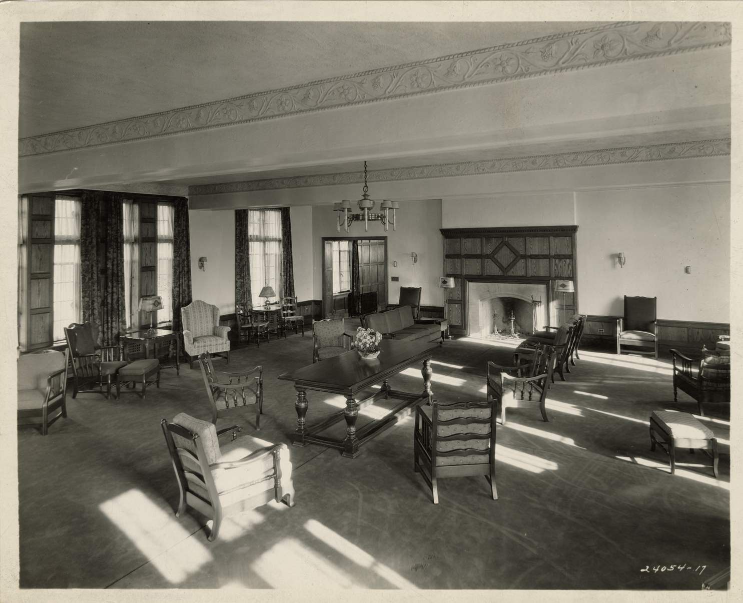 Living room, MosherJordan Halls, University of Michigan, Ann Arbor